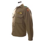 Vintage Us Army Wool Shirt Patched 1951 Korean War Size Medium