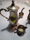  Lot Vintage Silver Plate - Teapots Rose Bowls Dishes Etc  Old 