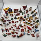 Huge Lot Of 71 Vintage Wooden Christmas Ornaments Taiwan And Unmarked