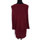 Vertigo Nwt Sleeveless Sweater Dress W  Attached Shawl Women s Sz  M