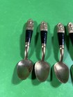 Vintage Antique Set Of 6 Brass Spoons From Siam