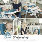 Sweety Fox Baby High Chair  Adjustable  Folding  7 Heights  Highchair - Blue