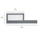 Breathable Mesh Toddler Bed Conversion Kit For 3-in-1 Convertible Crib Gray Gree