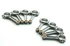  I-beam 5140 Connecting Rods 5 7   For Sbc Chevy 350 Bushed