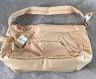 Nike Cross Shoulder Bag Womens Large Beige 25l Zip Adjustable Strap Gym Training