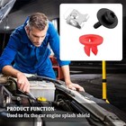 10 Sets Engine Splash Shield Screws heavy-duty Splash Shield Guard Under Car 