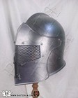 Medieval 18 Gauge Bascinet Helmet Larp Knight Helmet Armor Helmet Halloween