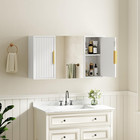 Bathroom Wall Cabinet With Mirror  Medicine Cabinet Mirror  Wall Mounted Medicin