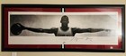 Michael Jordan-chicago Bulls Autographed 23x72 Wings Poster  Framed W uda Coa