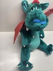Vintage 1997 Looney Tunes Warner Bros Green Dragon W wings 13  Sitting Plush
