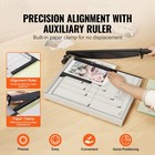 Uimoso Paper Cutter Guillotine Trimmer 18  20 Sheets Cutting Capacity Metal Base