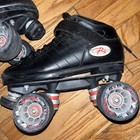 Riedell R3 Sz5  Speed Roller Derby Skates Black Radar Cayman