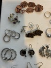 Lot Of Sterling Silver Gems 90s Jewelry Rings Earrings Necklaces Pins 50  Pieces