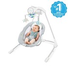 Ingenuity Inlighten Soothing Baby Swing- Swivel Infant Seat  Lightweight- Dakota