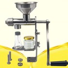 Stainless Steel Manual Oil Press Machine Oil Mill Peanuts Expeller Extractor New