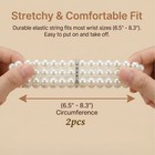 2pcs Pearl Bracelets For Women  1920s Vintage Pearl Stretch Bracelet 3-rows F   