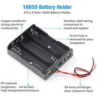 3pcs 18650 Battery Holder Box 1 2 3 4 Cell 3 7v Case 24awg Wire Diy Power New