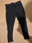 Hurley Boys M Black Logo Leggings Pants Pull On Elastic Waist Stretch