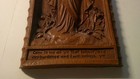 Vintage Barwood Carved Wooden Jesus Wall Plaque  come To Me All Ye 