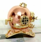 Copper Finish Collectible Diving Helmet Us Navy Mark V Boston Deep Sea Scuba Gif