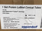  200  Eppendorf 15ml Protein Lobind Pcr Clean Conical Centrifuge Tube 0030122216