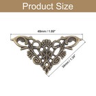 Corner Decorative Protectors Covers For Box  12 Pcs  34mm Bronze