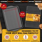 Cooling Rack 10x14 75 Stainless Steel Oven Safe Heavy Duty For Jelly Roll Sheet 