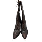 Antique Hofheimer s Women s Victorian  Black Lace Up Leather Boots Size 32