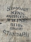 Minnesota State Prison System Made Burlap Farm Twine Bags X2 Original 1938 Rare