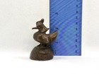 Antique Bronze Burmese Opium Weight     Hintha Bird  brahmani Duck  Pumpkin Base