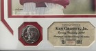 Ken Griffey Jr  Framed   Matted Photo With Coin Cincinnati Reds Hof  221 1 000