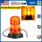 Led Beacon Light -12v Strobe Amber Emergency Safety Flashing Warning Lights Part