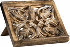 Ornate Wood Carved Bible missal Stand