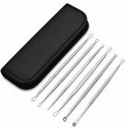 7pcs Blackhead Remover Kit Acne Pimple Extractor Tools Stainless Steel Comedone
