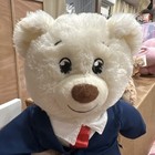 Build A Bear Teddy Bear In Blue Business Suit-