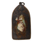Thai Old Amulet Chiang Saen Buddha With Old Frame Very Nice From Thailand