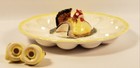 Vintage Devilled Egg Plate Tray Hen Chicks Salt Salt Yellow White Japan  A29