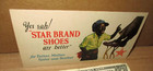 Old Vintage Star Brand Shoes -father Mother Sister Brother  Original Ink Blotter