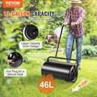 Vevor Lawn Roller Yard Roller 13 Gallon Sand water Filled Steel Sod Roller Push