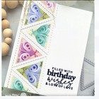 Waffle Flower Postage Collage Moth Die   Stencil Set