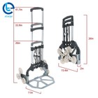 180lbs With Wheel Aluminum Folding Stair Climbing Cart Portable Hand Truck Dolly