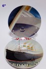 Holland America Line Set 6 Ceramic Plates 6 w Different Graphics Dessert Salad