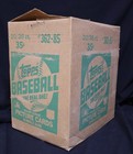 1985 Topps Baseball Wax Empty Trading Card Display Case