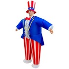 Independence Day Inflatable Costume Uncle Sam Costume July Fourth Blow Up Sui   