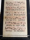 Medieval Chant Latin Illuminated Manuscript Gregorian Vellum 2 Sided 21   t X 14   w