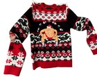 Sumo Santa Sushi Ugly Christmas Sweater Unisex Xl Funny Novelty Holiday Pullover