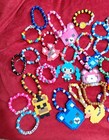 Kandi Lot Of 10 Random Bracelets Rave Pony Perler Beads - Edm- Rave - Plur-  Edc