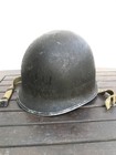 Ww2 Us Army M1 Helmet Original - Fixed Bales   Frontal Seam - 441 Heatstamp 1943
