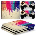 Skin Cover Decal For Sony Playstation  Ps4 Pro Console  2 Controller Sticker