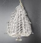 Vintage Glass Christmas Tree Ornament Hand Spun Blown Art Figurine